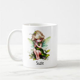 Niedlich Garden Fairy Individuelle Name Kaffeetasse