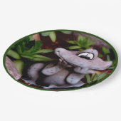 Niedlich Garden Frog Natur Party Pappteller (Schrägansicht)