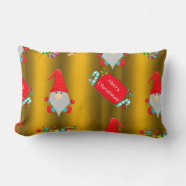 Niedlich Garden Gnome Gold Weihnachten Lendenkissen