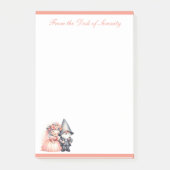 Niedlich Garden Gnome Messe Brautpavillon Hochzeit Post-it Klebezettel (Vorderseite)