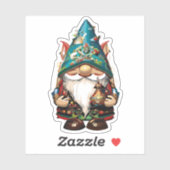 Niedlich Garden Gnome Sticker (Blatt)