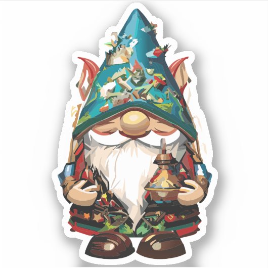Niedlich Garden Gnome Sticker (Vorderseite)