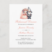 Niedlich Garden Gnome Summer Just Married Wedding Ankündigungspostkarte (Vorderseite)