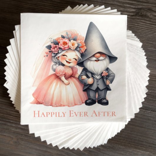 Niedlich Garden Gnome Woodland Summer Wedding Serviette