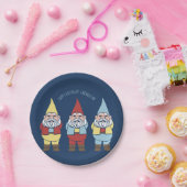 Niedlich Garden Gnomes Custom Message Party Pappteller (Party)