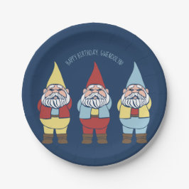 Niedlich Garden Gnomes Custom Message Party Pappteller