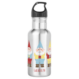 Niedlich Garden Gnomes Personalisiert Edelstahlflasche
