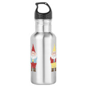 Niedlich Garden Gnomes Personalisiert Edelstahlflasche (Rückseite)