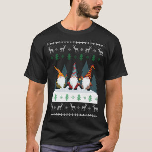 Niedlich Garden Gnomes Xmas Elf Ugly Weihnachten T-Shirt