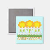 Niedlich-Garden-Goddess-Magnet Magnet (Vorderseite/Rückseite)