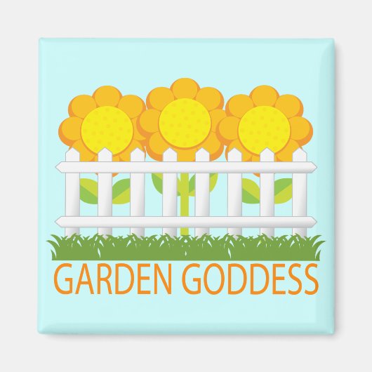 Niedlich-Garden-Goddess-Magnet Magnet (Vorne)