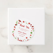 Niedlich Garden kleine Ladybug Babydusche Einladun Geschenkanhänger (Beispiel)