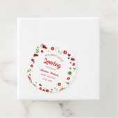 Niedlich Garden kleine Ladybug Babydusche Einladun Geschenkanhänger (Beispiel)