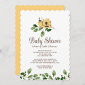 Niedlich Garden Snail Beve Party Einladung (Vorne/Hinten)