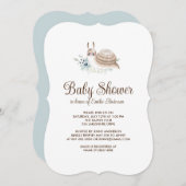 Niedlich Garden Snail Cinnamon Bun Party Einladung (Vorne/Hinten)