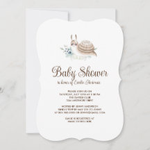 Niedlich Garden Snail Cinnamon Bun Party Einladung