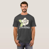 Niedlich Gardenia Blume Gartengarten T-Shirt (Vorne ganz)