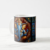 Niedlich Garnesh God Blue Mosaik gestanzter Glass  Kaffeetasse (Vorderseite Links)