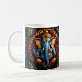 Niedlich Garnesh God Blue Mosaik gestanzter Glass  Kaffeetasse