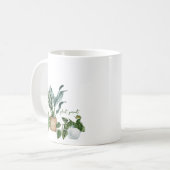 Niedlich Gartenarbeit botanische Pflanze Eltern Kaffeetasse (Vorderseite Links)