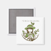 Niedlich Gartengarten Magnet (Vorderseite/Rückseite)