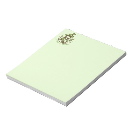 Niedlich Gartengarten Notizblock (Rotiert)