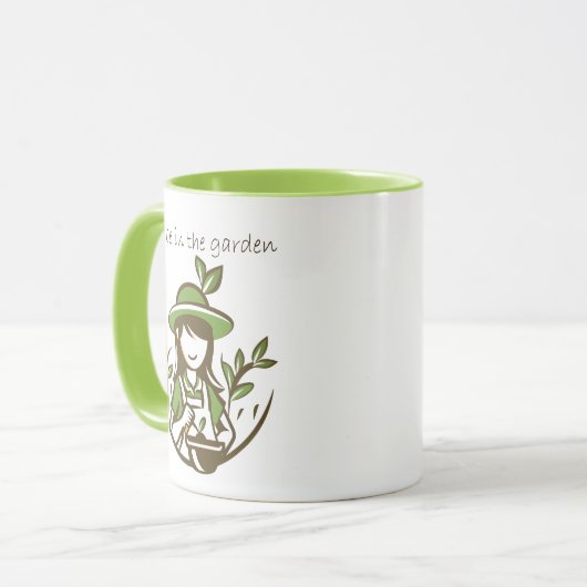 Niedlich Gartengarten Tasse (Vorderseite Links)
