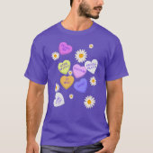 Niedlich Gartenkonversation Herz Valentinisches Sh T-Shirt (Vorderseite)