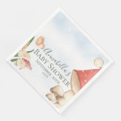 Niedlich-Gartenmäuse und Ladybug-Babydusche Serviette (Ecke)