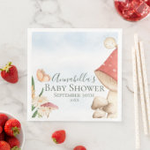 Niedlich-Gartenmäuse und Ladybug-Babydusche Serviette (Beispiel)