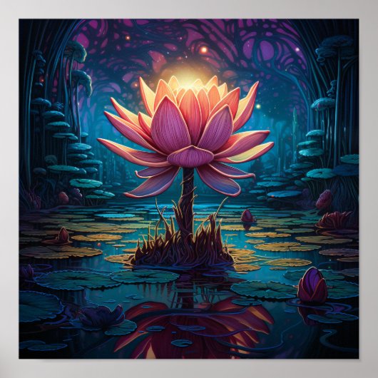 Niedlich Gartenwasserlilie Poster (Vorne)