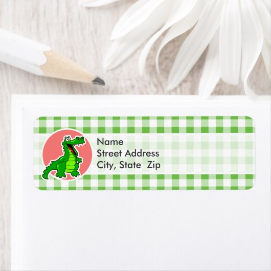 Niedlich Gator; Green Gingham (Insitu)