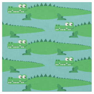 Niedlich Gators Kids Alligator Krokodile Cartoon Stoff