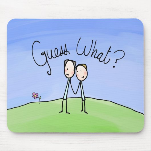 Niedlich Gay Couple raten was Mousepad (Vorne)
