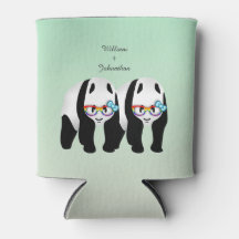 Niedlich Gay Pandas Rainbow Glasses Gastgeschenk H