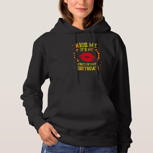 Niedlich Geboren auf Cindo De Mayo Cinco De Mayo G Hoodie (Vorderseite)