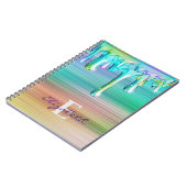 Niedlich gebürsteter Metalleis Creme Tropfen Notizblock (Linke Seite)