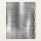 Niedlich gebürstetes Silbersilber-Imitat Glitzer M Planer (Rückseite)