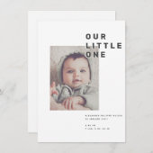 NIEDLICH | Geburtsausweis für moderne & liebende K Save The Date (Vorne/Hinten)