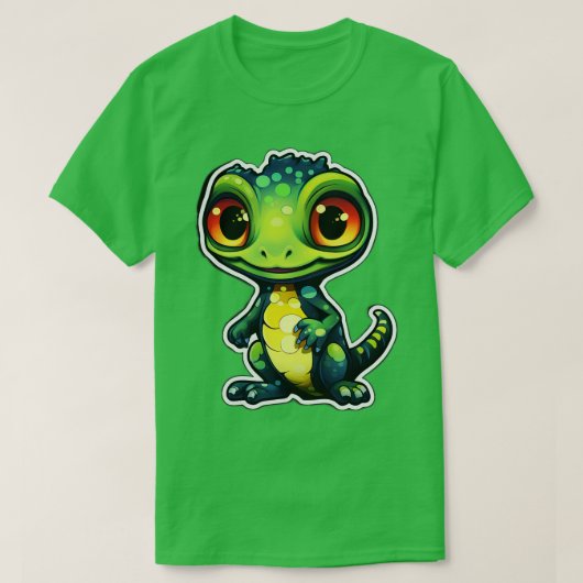 Niedlich Gecko Gecko Mama Funny Geckos 2 T-Shirt (Design vorne)