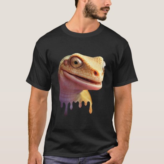 Niedlich Gecko Wildlife Lizard T-Shirt (Vorderseite)