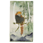 Niedlich gefährdeter handgemalter Roter Panda Kleine Geschenktüte (Vorderseite)