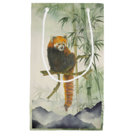 Niedlich gefährdeter handgemalter Roter Panda Kleine Geschenktüte