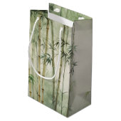 Niedlich gefährdeter handgemalter Roter Panda Kleine Geschenktüte (Rückseite Schrägansicht)