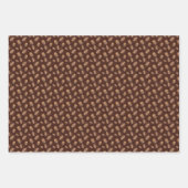 Niedlich geflieste Kaffeebohnen Geschenkpapier Set (Vorderseite 2)