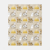 Niedlich geflieste landwirtschaftliche Kuh Fleecedecke (Vorderseite)