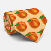 niedlich gefliester Fruchtpfirsiche Krawatte (Gerollt)