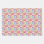 Niedlich gefliestes Cookie-Party Geschenkpapier Set (Vorderseite 3)