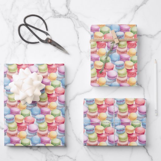 Niedlich gefliestes Cookie-Party Geschenkpapier Set (Vorderseite)