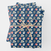 Niedlich gefliestes Kaffeemuster Party Geschenkpapier Set (Beispiel)